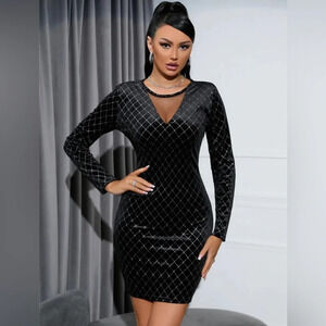 NWT-Velvet Long Sleeve bodycon dress